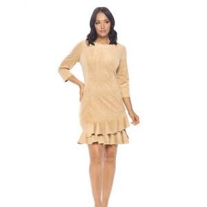 NEW ARYEH suede dress in brown